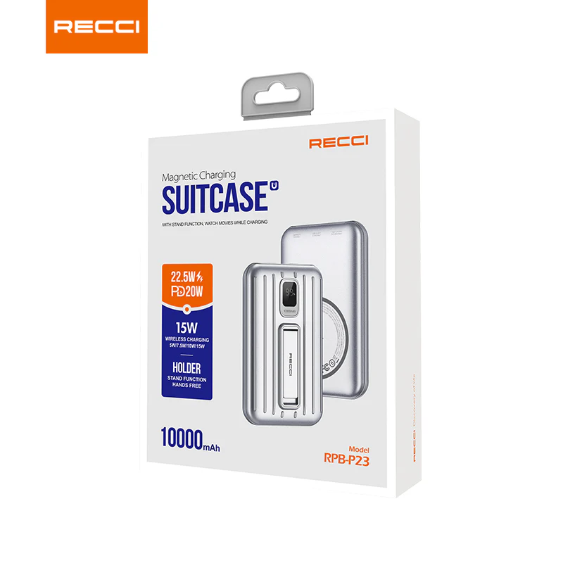  Recci RPB-P23 Suitcase Magnetic Power Bank
